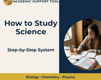 Science Study System | Biology, Chemistry, Physics (PDF Download)