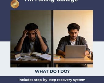 College Academic Recovery Plan | Probation Help, Study Guide (Digital Download)