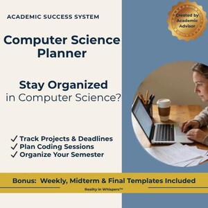 Planificateur informatique | Organisateur académique avec hyperlien | Suivi GPA | Système d'étude pour les étudiants en informatique