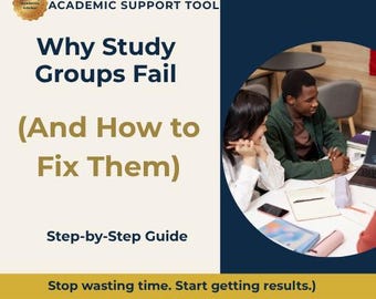 Study Group System Guide | Structured Sessions, Clear Roles, Avoid Failures (Digital Download)