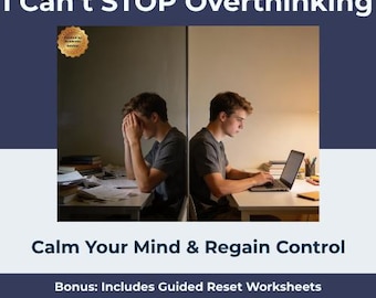 Werkblad 'Overdenken van angst' resetten | Gids voor stressverlichting bij studenten (digitale download)