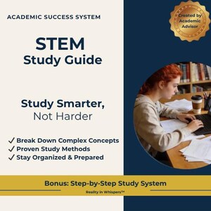Guide d'étude des STIM | Étudiez plus intelligemment, améliorez la moyenne pondérée cumulative (téléchargement numérique)