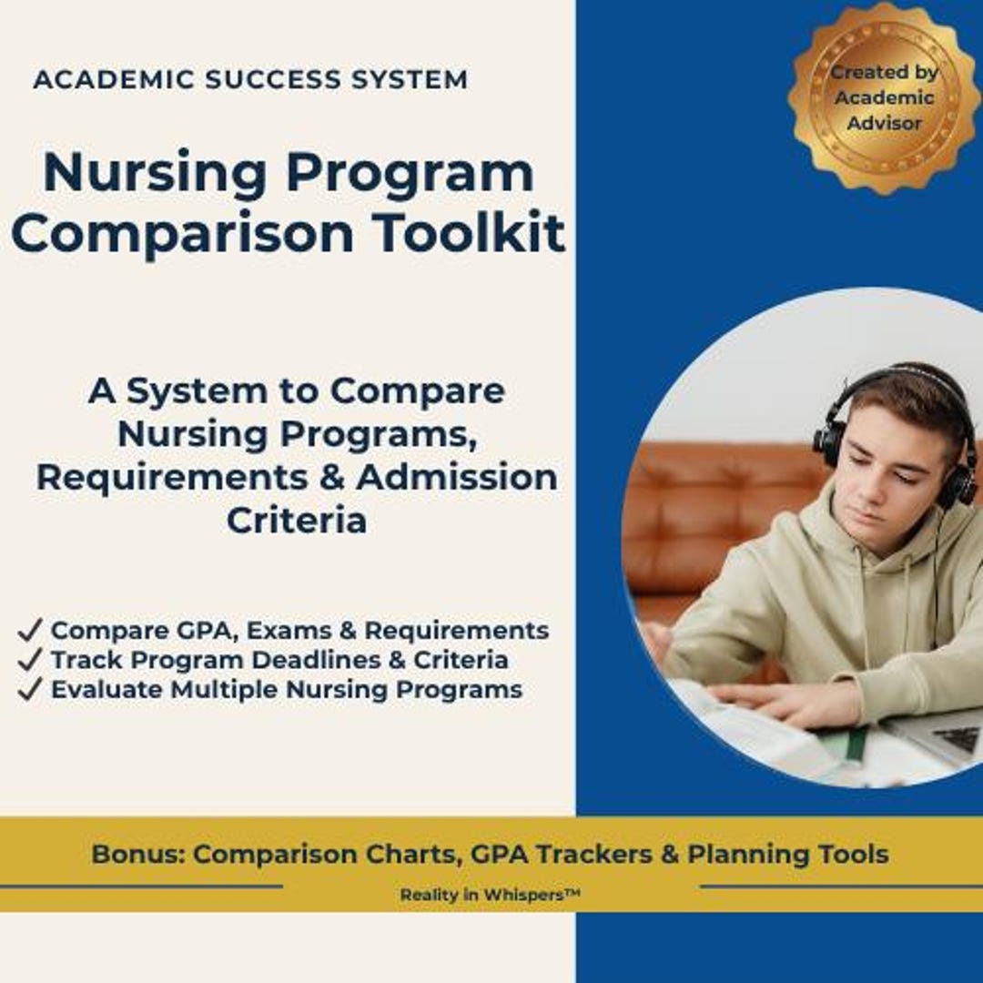 Nursing Program Comparison Toolkit | Admission Strategy, Pre-nursing ...