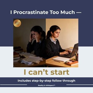 Guía para estudiantes sobre la procrastinación / Deja de procrastinar / Ayuda para el estudio / Motivación académica / Apoyo para el estudio en personas con TDAH