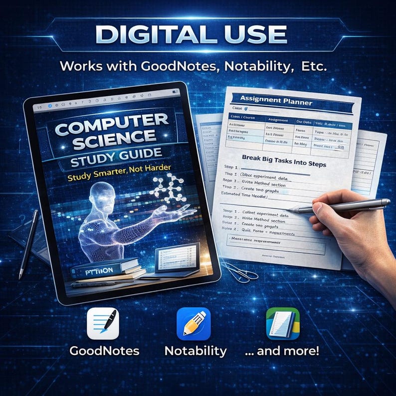 Computer Science Study Guide | Study Smarter, Improve GPA (Digital Download) image 4
