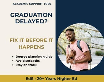 Degree Planning Guide | Avoid Graduation Delays, Stay on Track (Digital Download)