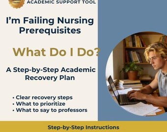Nursing Prerequisites Recovery Plan | Academic Probation Help (Digital Download)