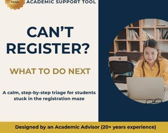 I Can't Register | Fix College Registration Issues Fast | Step-by-Step Guide | Student Success Resource