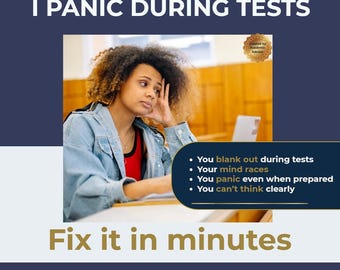 I Panic During Tests — What Do I Do? | Test Anxiety Cheat Sheet for Students | Stop Panic Fast | Exam Help | Study Support