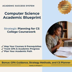 Plan studiów informatyki | System nauki informatyki, planer semestralny (wersja cyfrowa do pobrania)