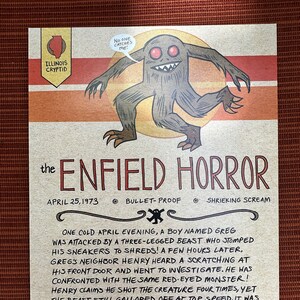 The Enfield Horror 5 x 7 Print