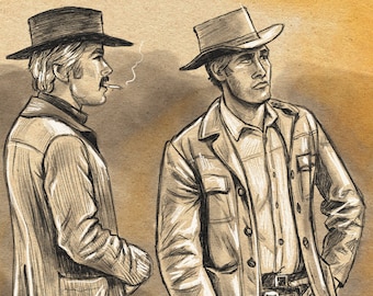 Butch Cassidy and the Sundance Kid Kunstdruck