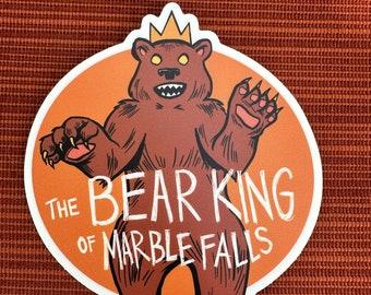 The Bear King Sticker