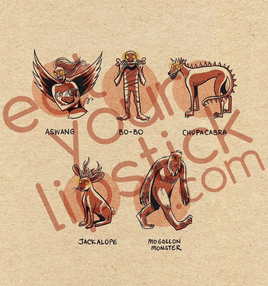 Famous Cryptids of Arizona 11 X 14 Print - Etsy