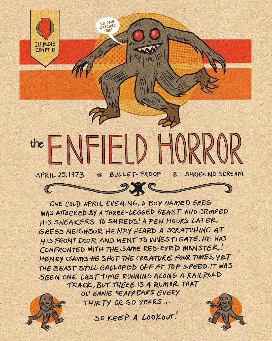 The Enfield Horror Print - Etsy