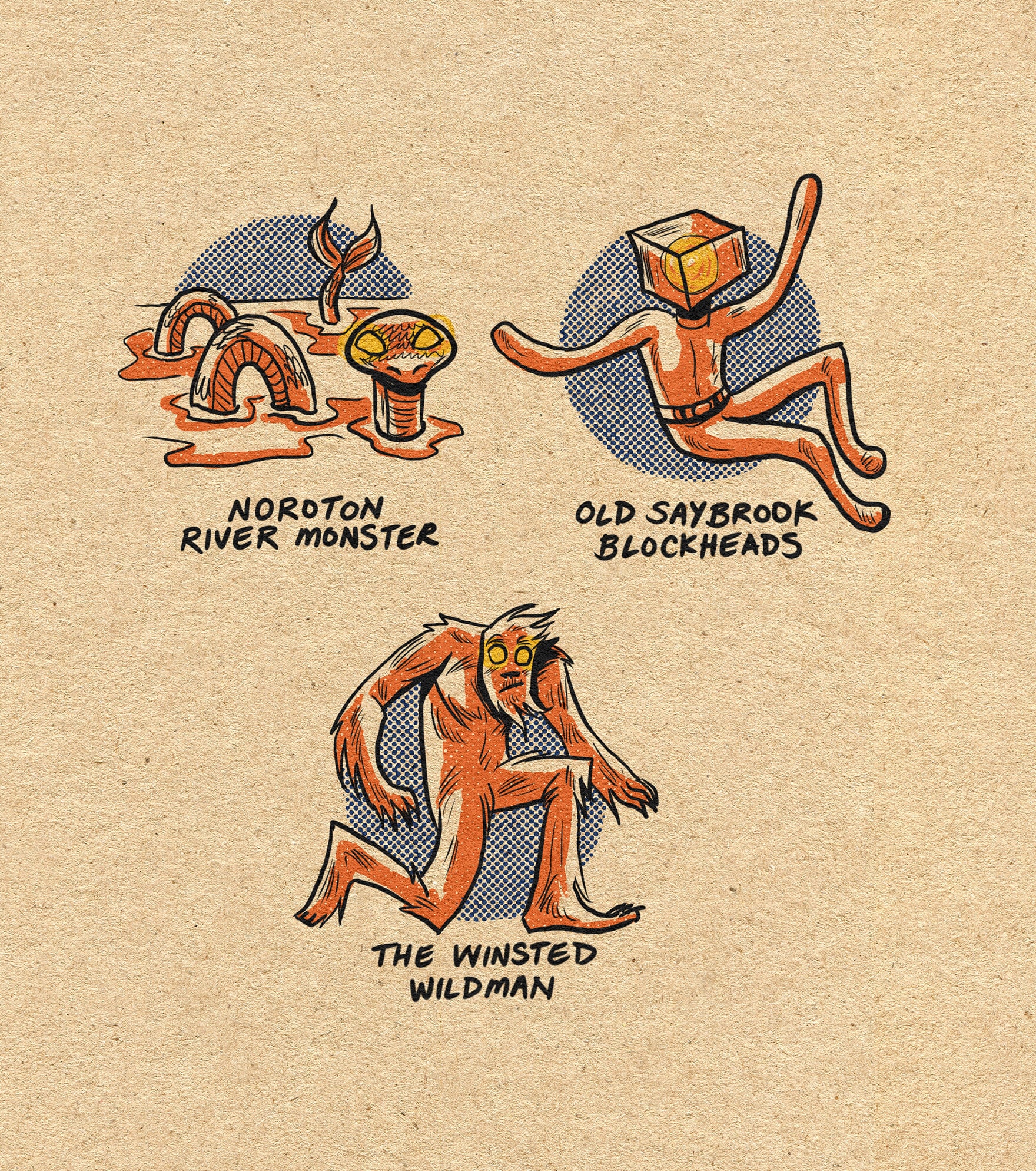 Famous Cryptids of Connecticut 11 X 14 Print - Etsy