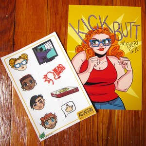 Print und Sticker Blatt // Assassin Roommate Combo