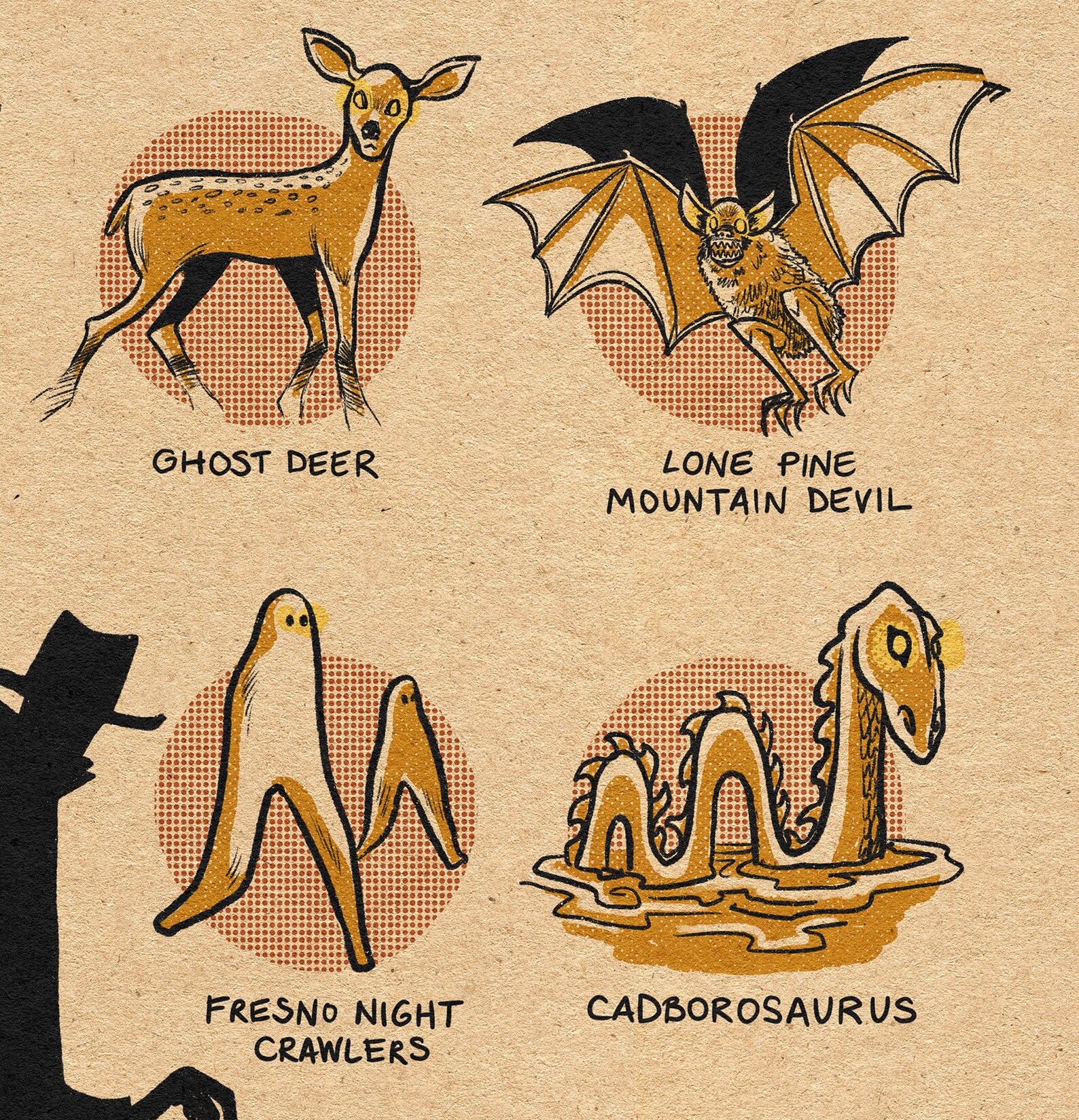 Famous Cryptids of California Print Etsy