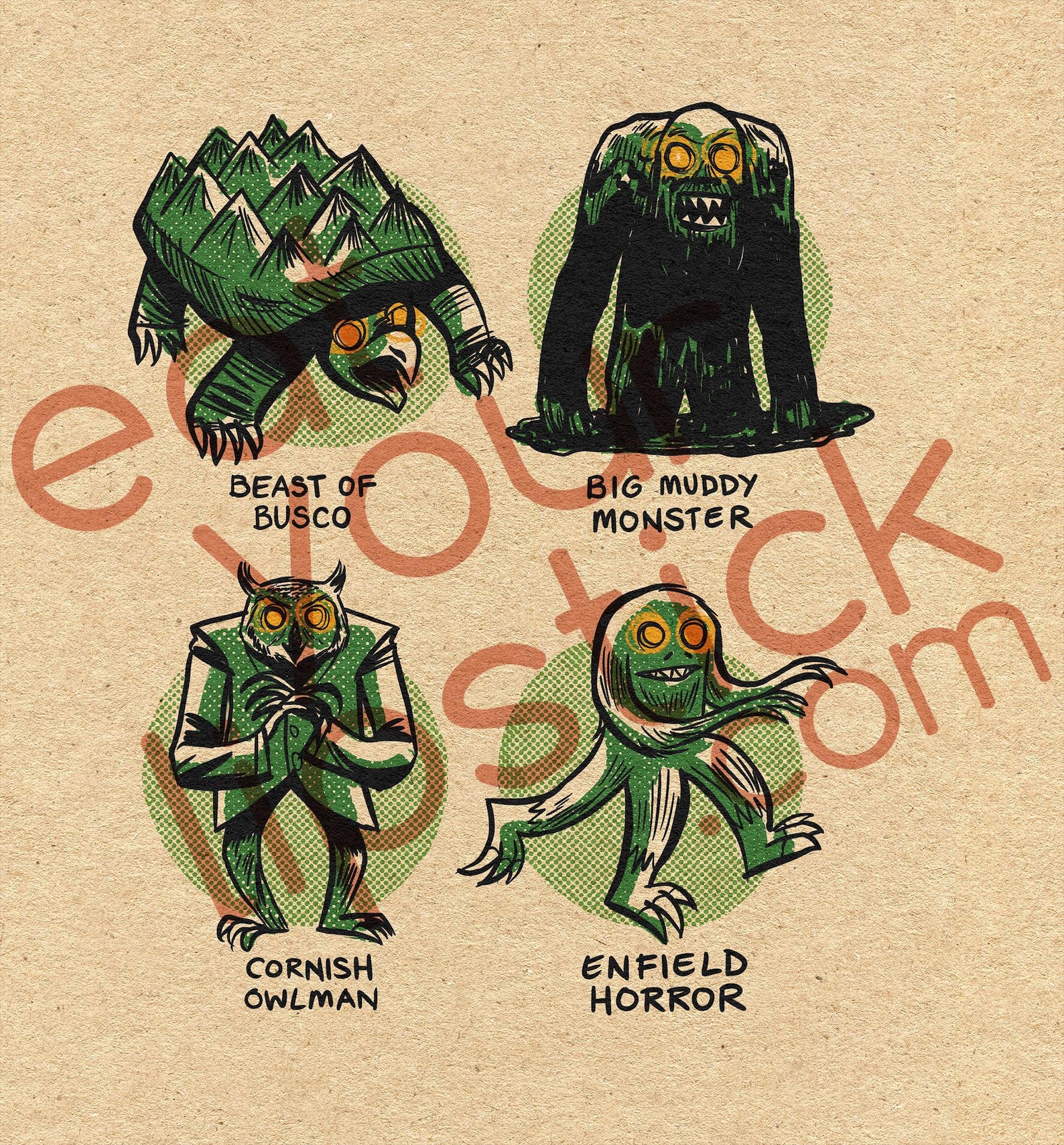 Famous Cryptids of Illinois 8 X 10 Print - Etsy
