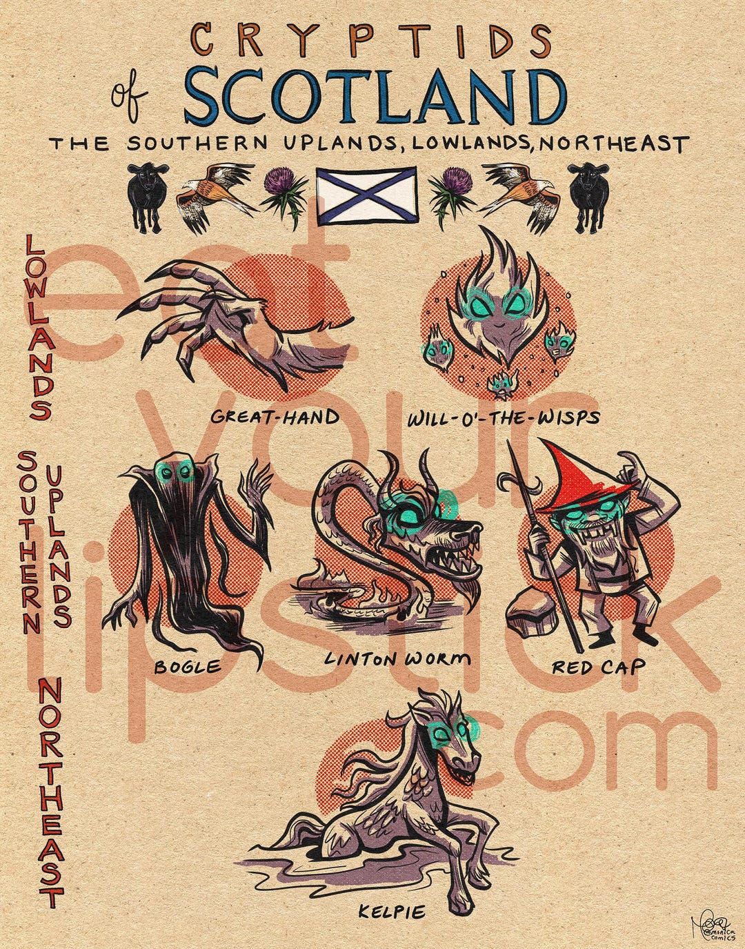 Famous Cryptids of Scotland - the Southern Uplands, Lowlands, and ...