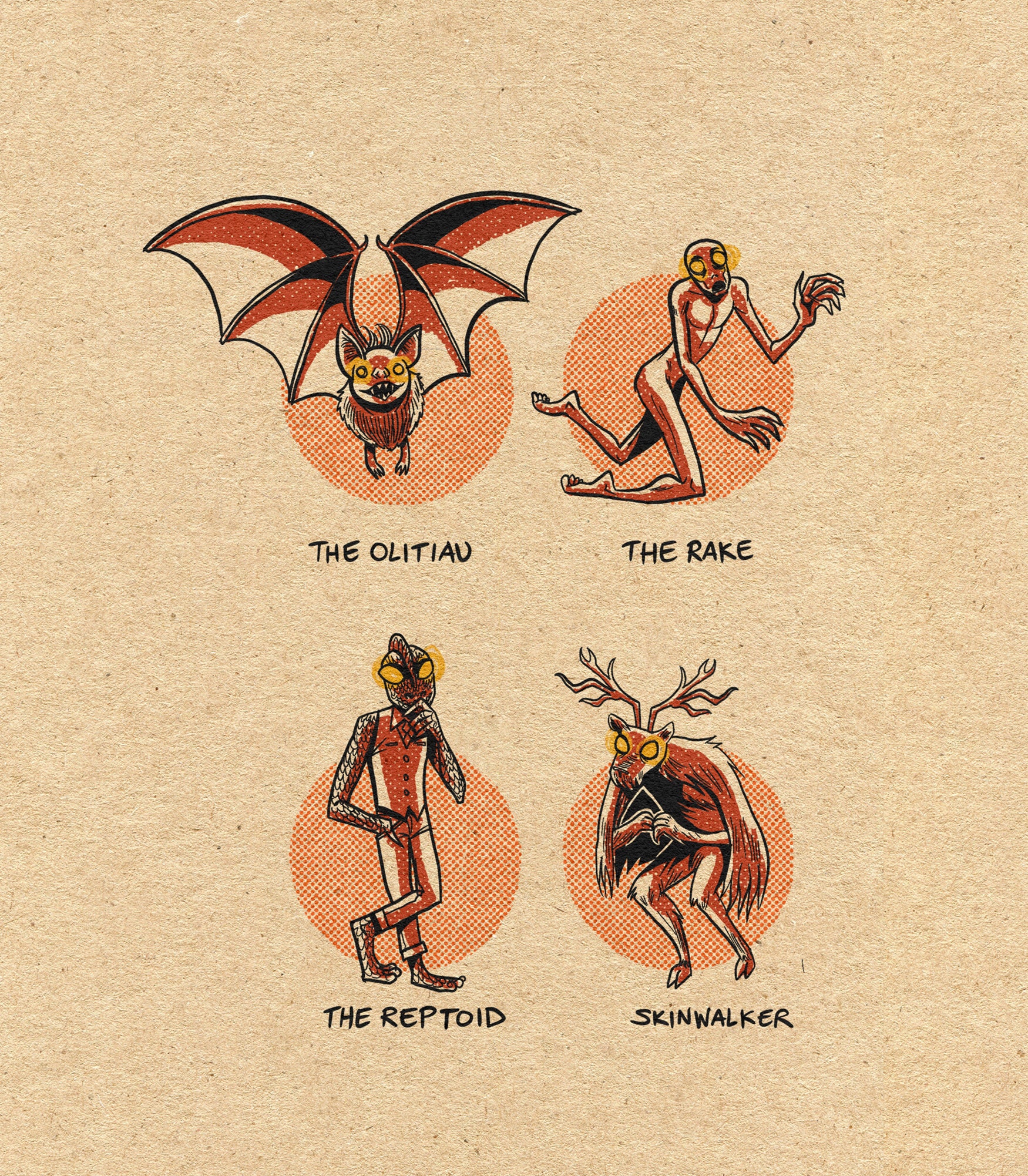 Oregon Folklore Creatures - ye9hril