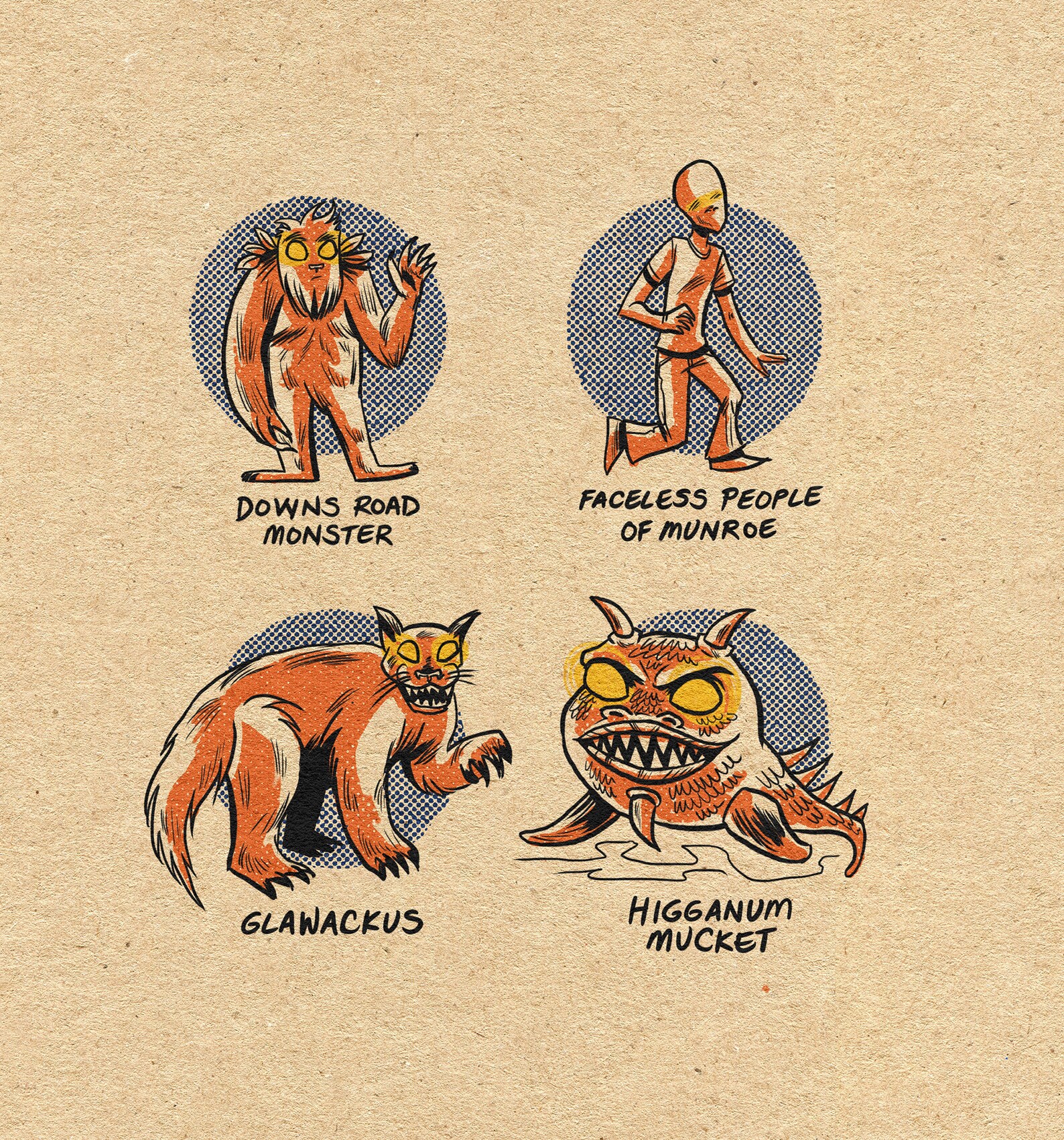 Famous Cryptids of Connecticut 11 X 14 Print - Etsy