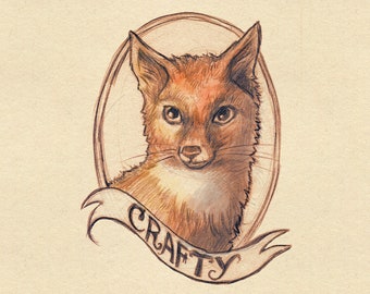 Animal Art Print // Crafty Fox