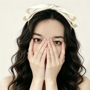 Double Satin Bow Headband for Women – Elegant Hair Bow  Accessories,  Bridal & Everyday Wear