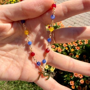 Delicate Toy Story or Taylor Swift “I Knew It, I Knew You” Inspired Beaded Gemstone Necklace image 2