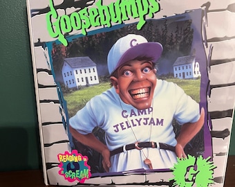 Vintage 1990s Three Ring Goosebumps Binder - Camp Jellyjam by R.L. Stine