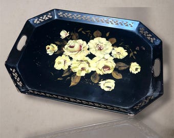 Vintage Metal Toleware Tray Nash Co