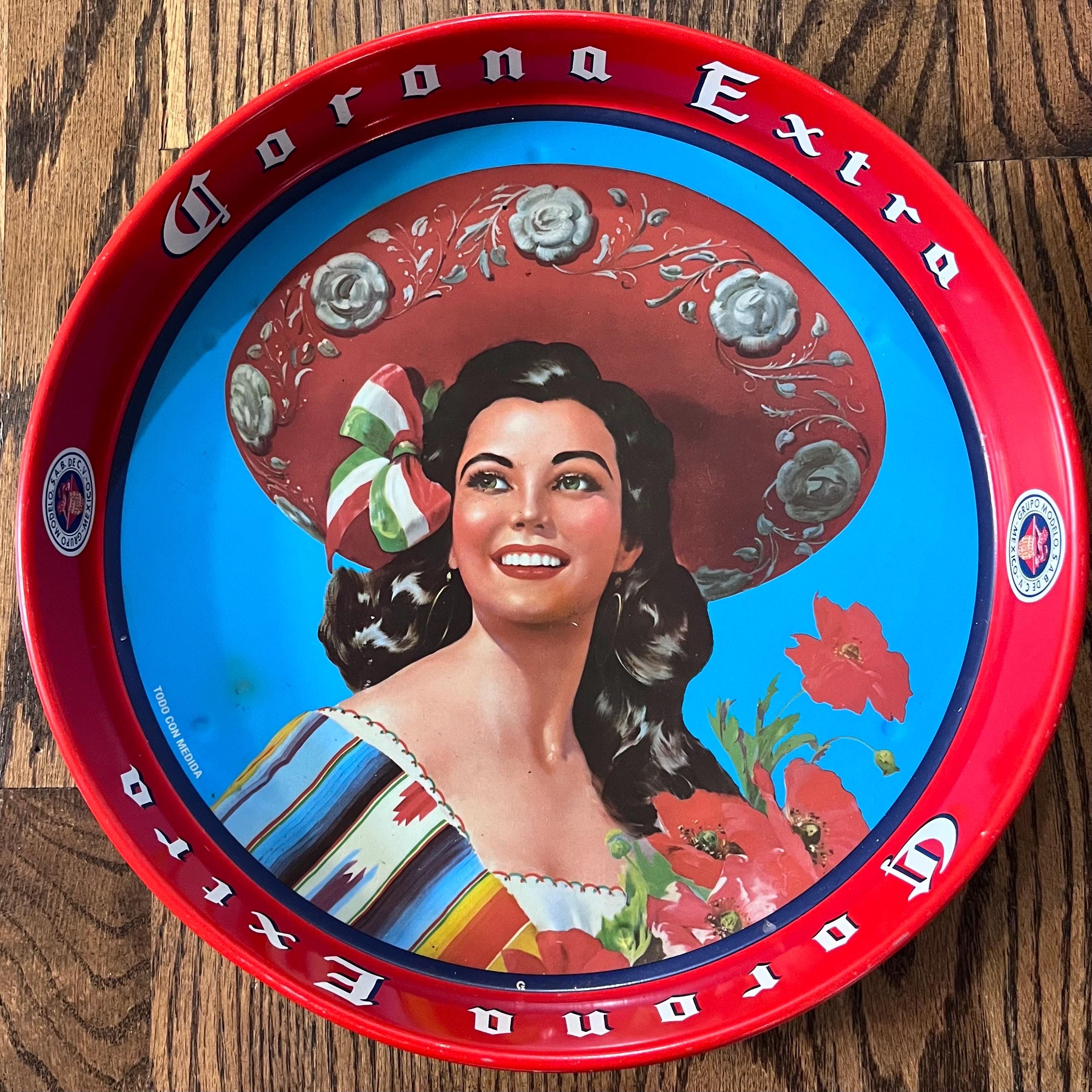Vintage Corona Metal Tray - Etsy