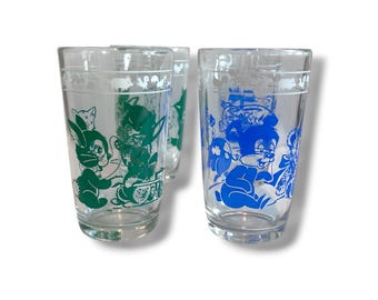 Vintage Kraft Swanky Swigs Juice Glasses