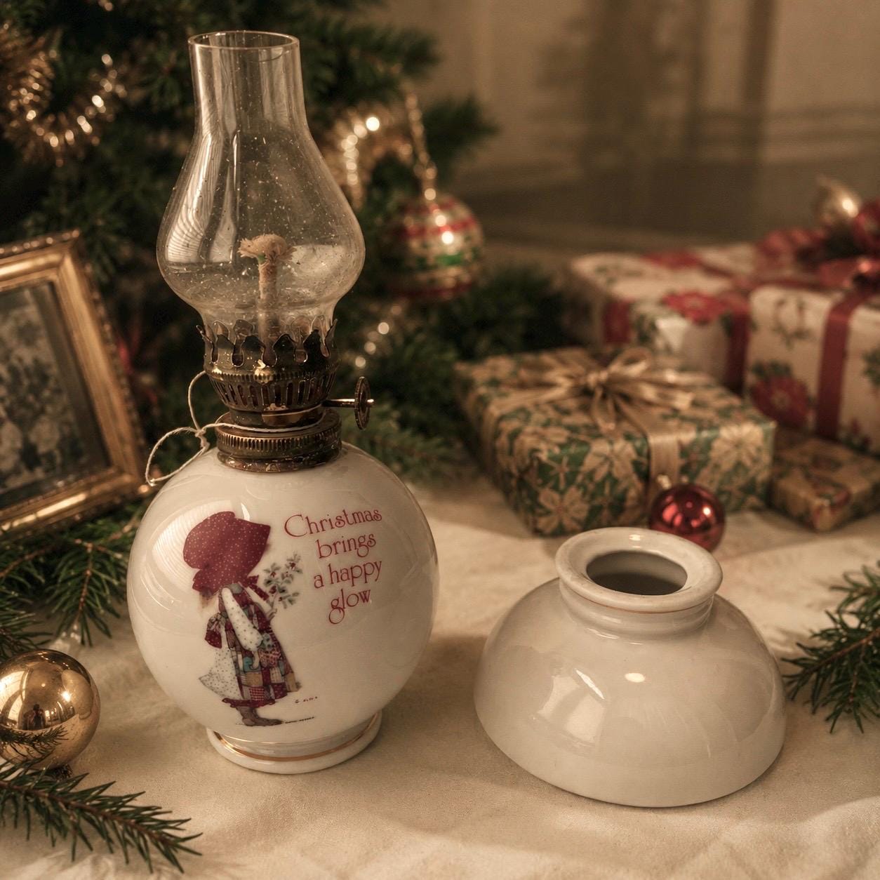 Holly Hobbie ヴィンテージ テーブルランプ Holly Hobbie Oil Lamp - Etsy