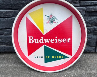 1960s Budweiser "King of Beers" Metal Tray