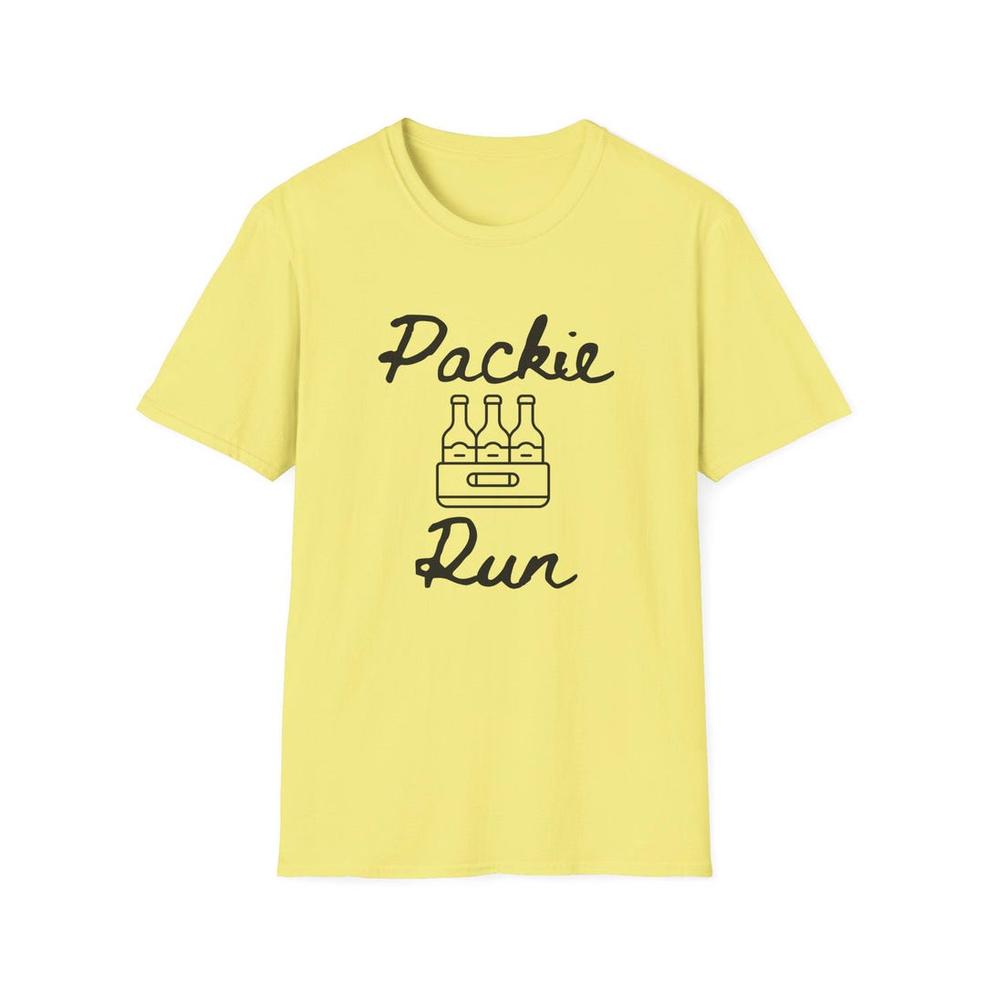 Packie Run T-shirt | Beer Six-pack Graphic, Casual Drinkware Tee - Etsy
