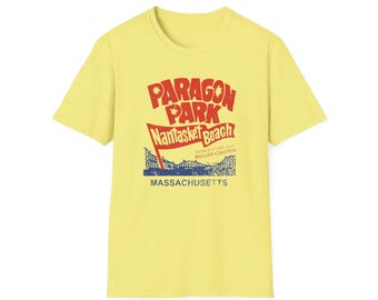Paragon Park Nantasket Beach Massachusetts T-Shirt | Retro Amusement Park Design