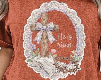 Vintage christian easter PNG for sublimation, a lot can happen in 3 days quote, coquette cottagecore oval frame, easter mama