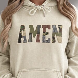 Amen PNG, Patchwork Quilted Bunny Design, Coquette Easter Camo Cross Sublimation Download