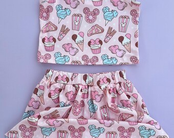 Theme Park Sweets Tank and Skort Outfit Girls