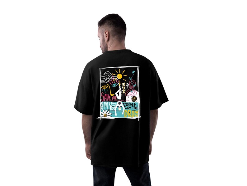 Oversized Back Print Design PNG | Streetwear Graphic (digital Download ...