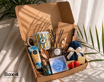 Hug in a Box, Self Care Gift Box, Encouragement Gift, Hygge Gift Basket, Classy Gift Basket for Women, Gifts for Her for Any Occasion