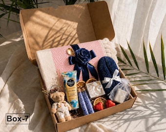 Spa Self Care Set, Happy Birthday Gift Box, Cozy Holiday Gift Basket for Her & Him, Personalized Hygge Gift Box, Encouragement Gift