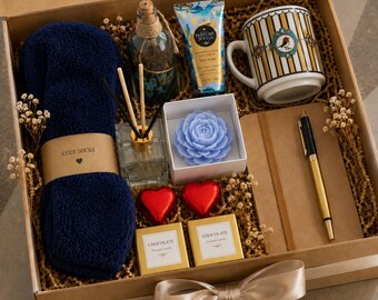 Hygge Gift Box with Blanket, Thank you gift, thank you gift for friend, thank you gift box, thank you gift mentor, teacher, coworker