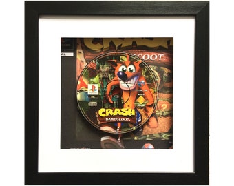 Crash Bandicoot Playstation Game Framed Wall Art - Birthday Christmas Present Gift Picture PS1