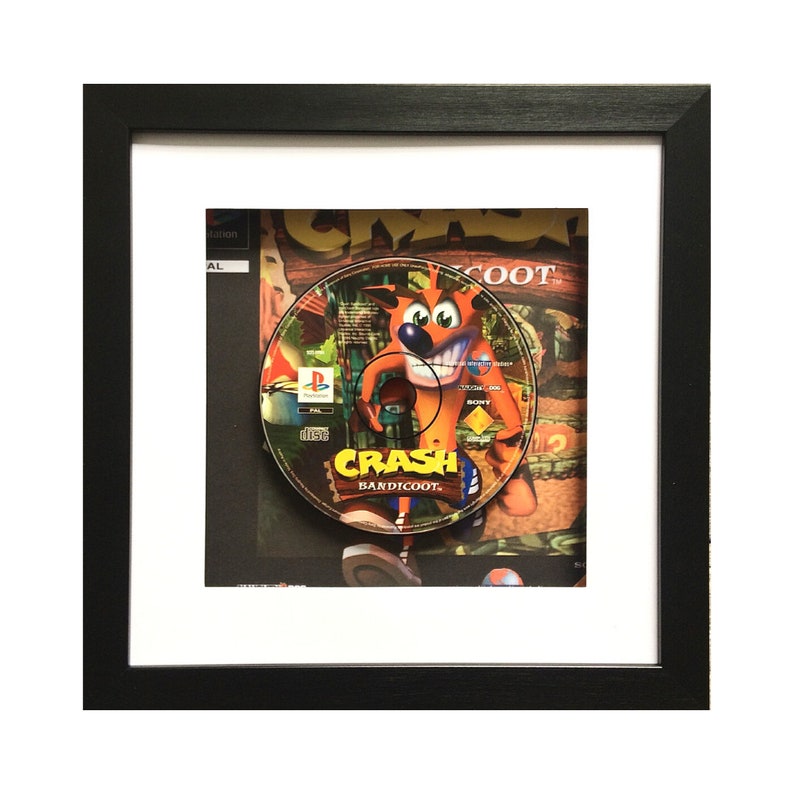 Crash Bandicoot Playstation Game Framed Wall Art Birthday Christmas Present Gift Picture PS1 image 1