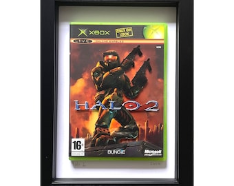 XBOX Halo 2 Case Art with 3D cover detail - picture christmas birthday present master chief