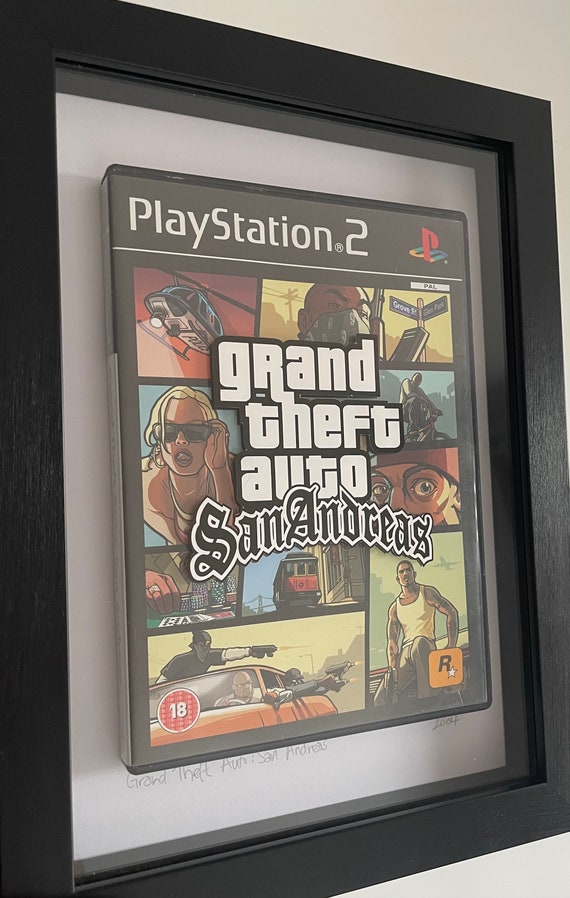 PS2 Grand Theft Auto : San Andreas Case Art With 3D Cover 