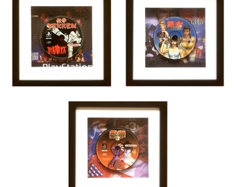 Tekken PAL 1, 2 & 3 Playstation Game Wall Art Set Birthday Christmas Present Gift