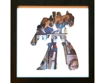 Megatron Silhouette Wall Art - Transformers Decepticons  Christmas Birthday Present Gift Artwork Picture- Fathers Day Gift Present